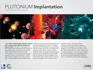 CAMS fact sheet on plutonium implantation.